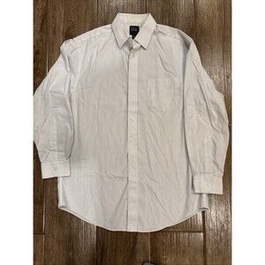 Jos A Banks Travelers Long Sleeve Dress Shirt Blue Pinstripe Size 16/33 EUC